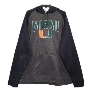 J. America Miami Hurricanes Hoodie Mens XL